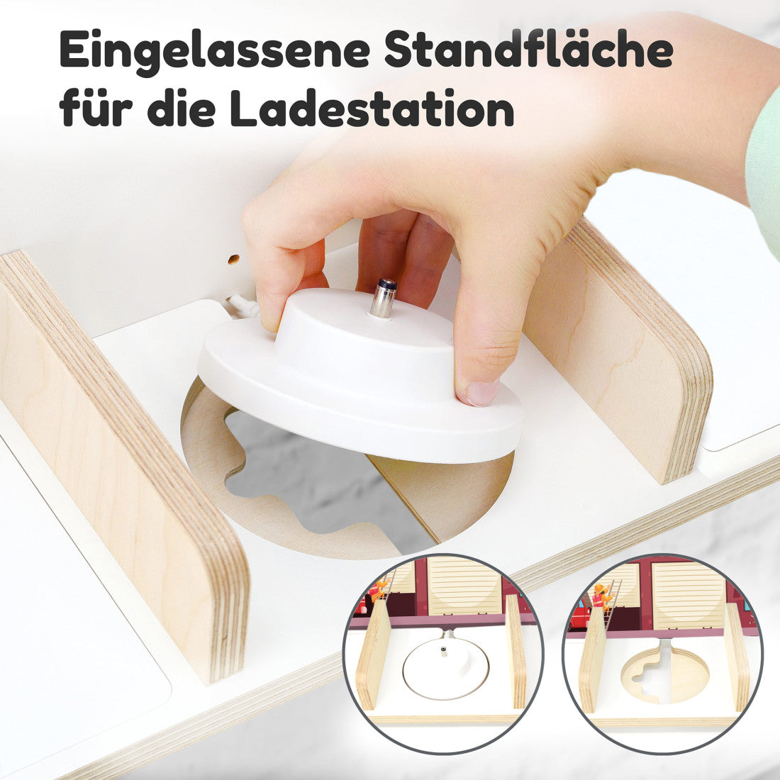 Feuerwehr -Kinder Regal geeignet für die Musikbox