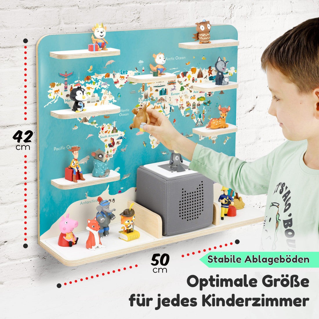 Globus -Kinder Regal geeignet für die Musikbox