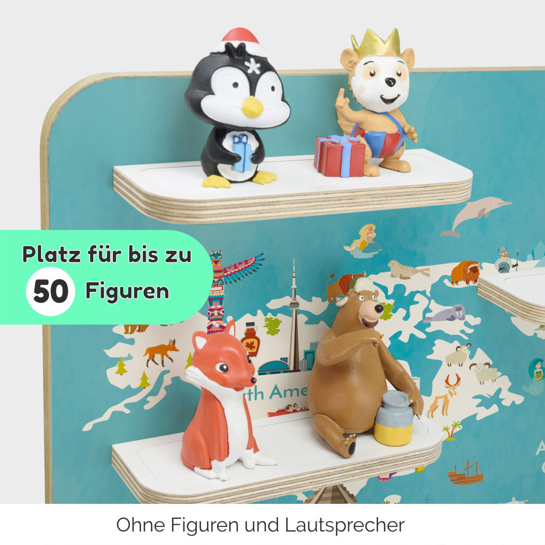 Globus -Kinder Regal geeignet für die Musikbox
