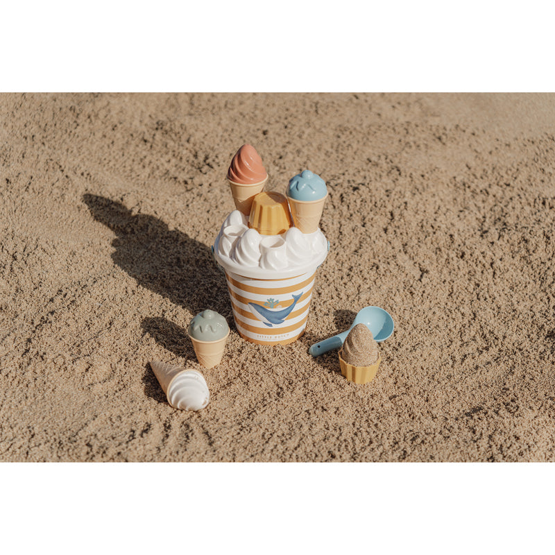 Eimer-Set Eiscreme Ocean Dreams Blue Little Dutch