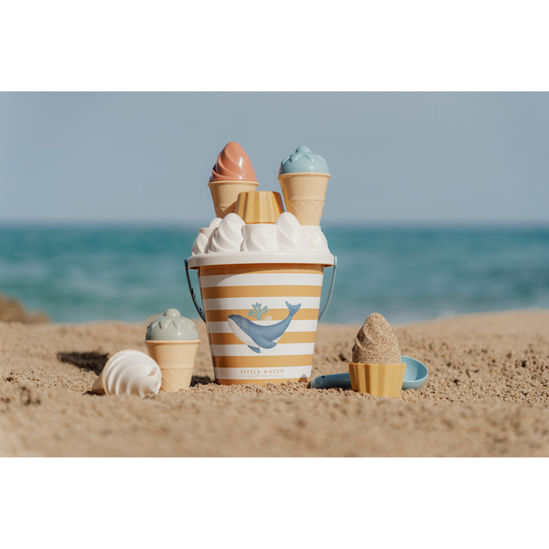 Eimer-Set Eiscreme Ocean Dreams Blue Little Dutch