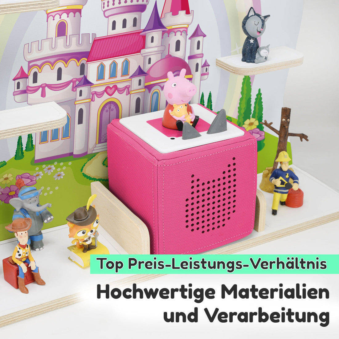 Märchenschloss -Kinder Regal geeignet für die Musikbox