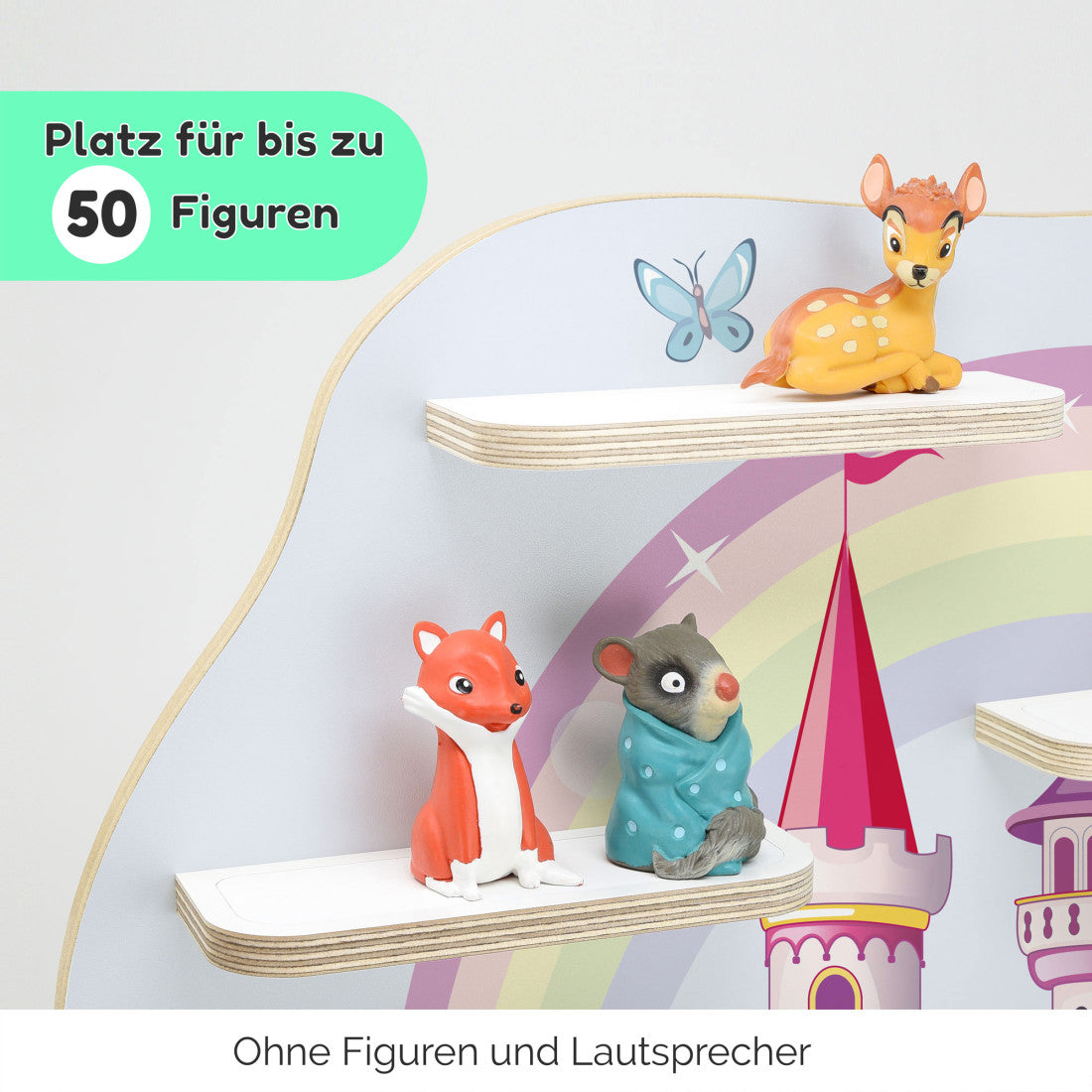 Märchenschloss -Kinder Regal geeignet für die Musikbox