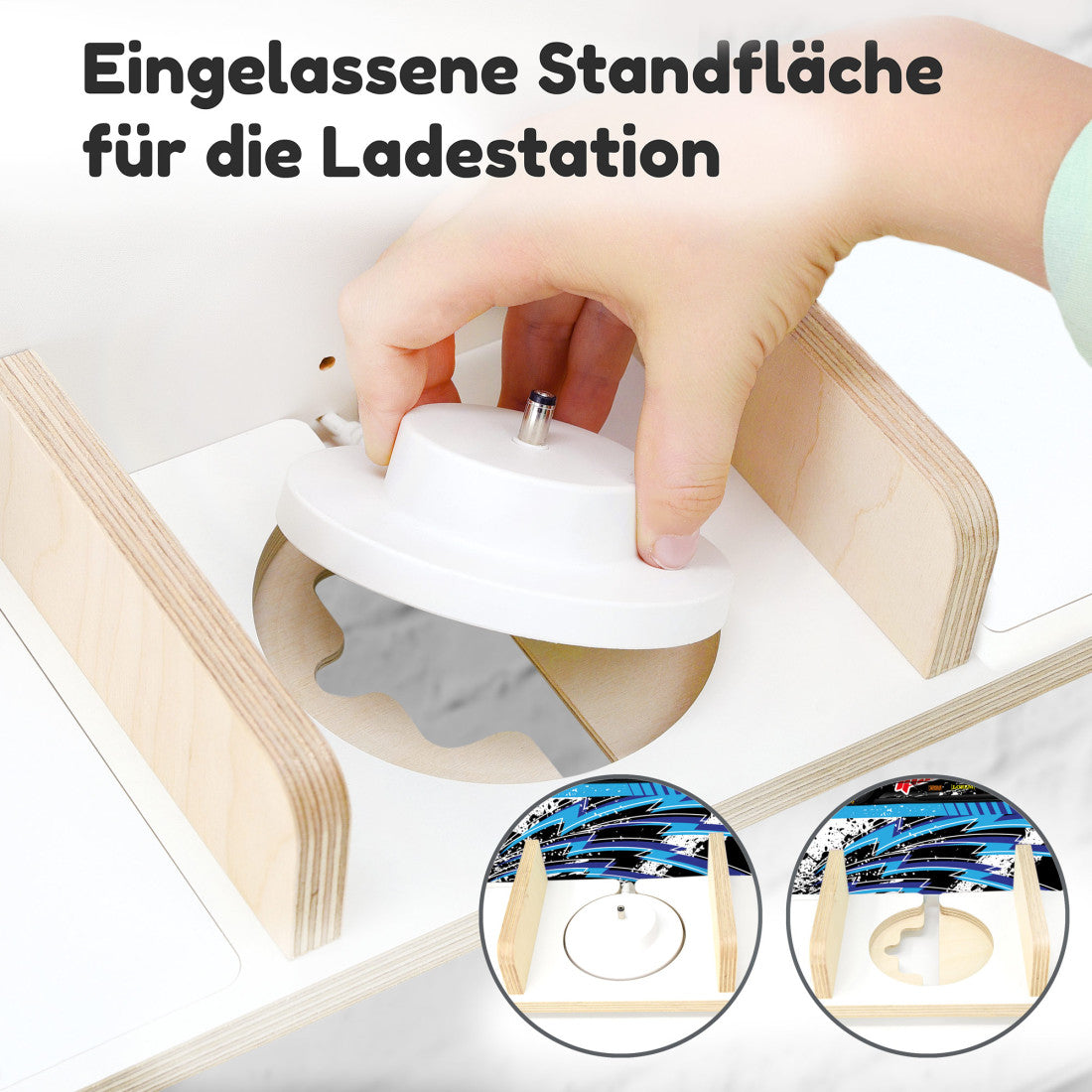 Racer -Kinder Regal geeignet für die Musikbox