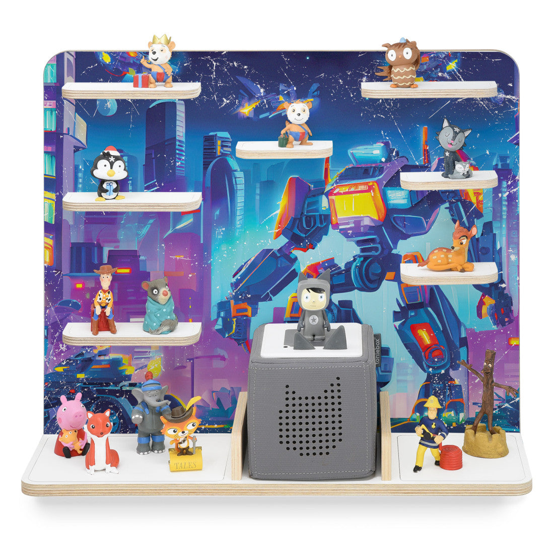 Robots -Kinder Regal geeignet für die Musikbox