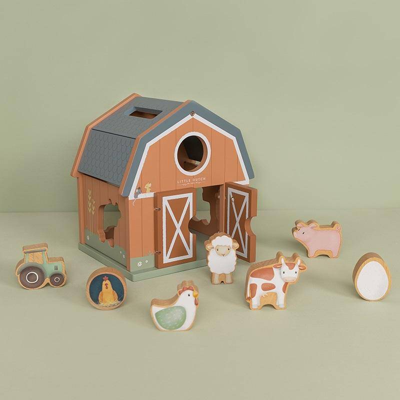 Little Dutch Formen-Steckspiel Little Farm