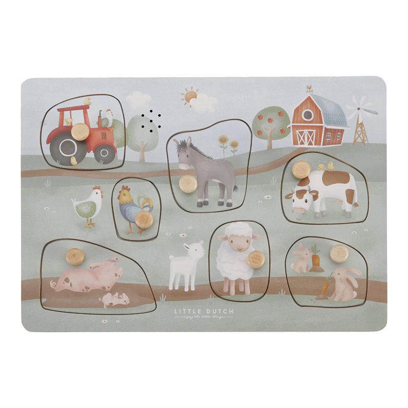 Little Dutch Sound-Greif-Puzzle Little Farm