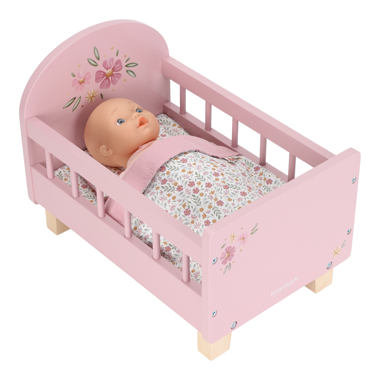 Little Dutch Puppenbett FSC mit Textilien