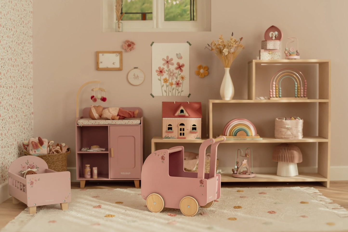 Little Dutch Puppenwagen Holz FSC