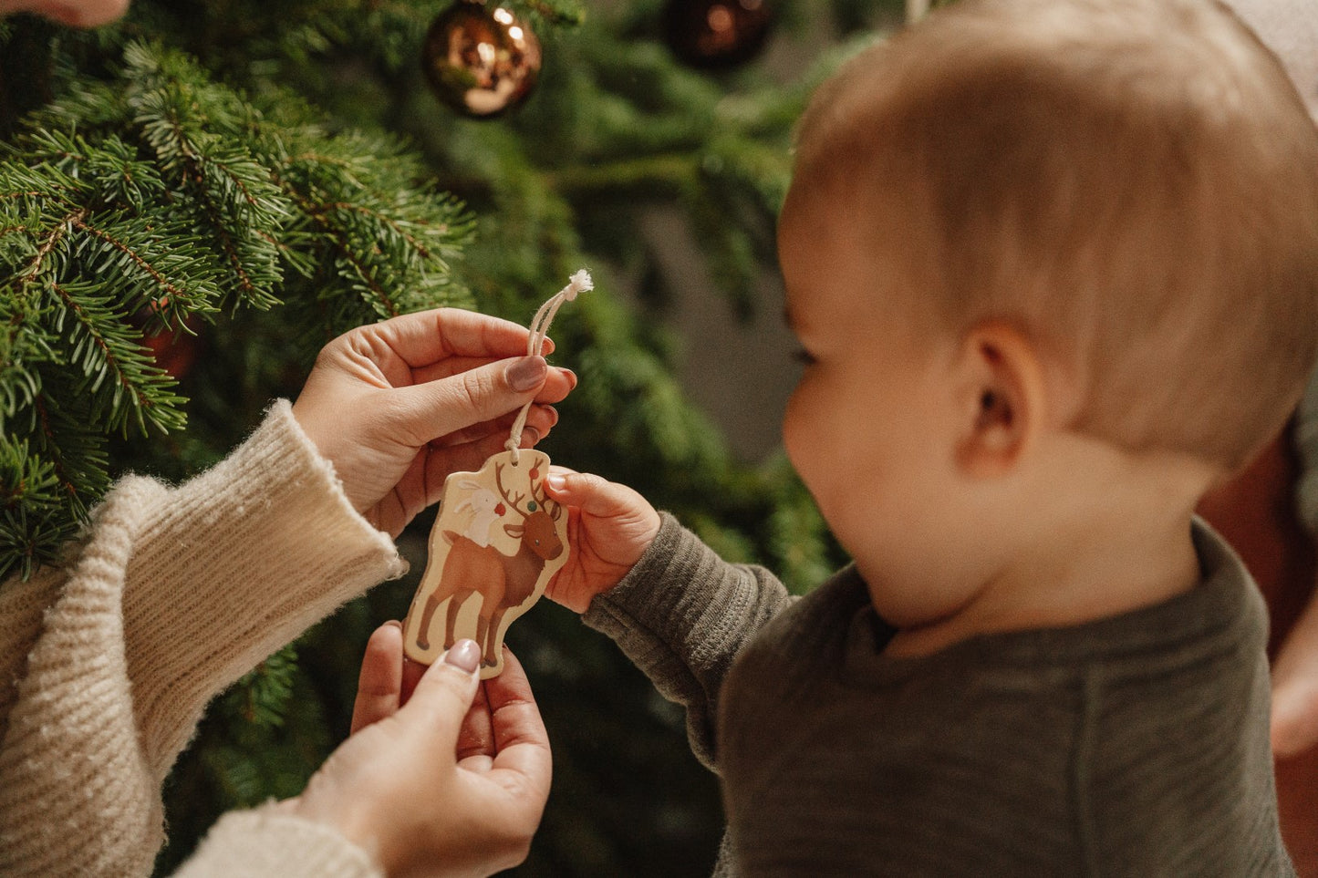 CHRISTMAS Weihnachtsschmuck aus Holz