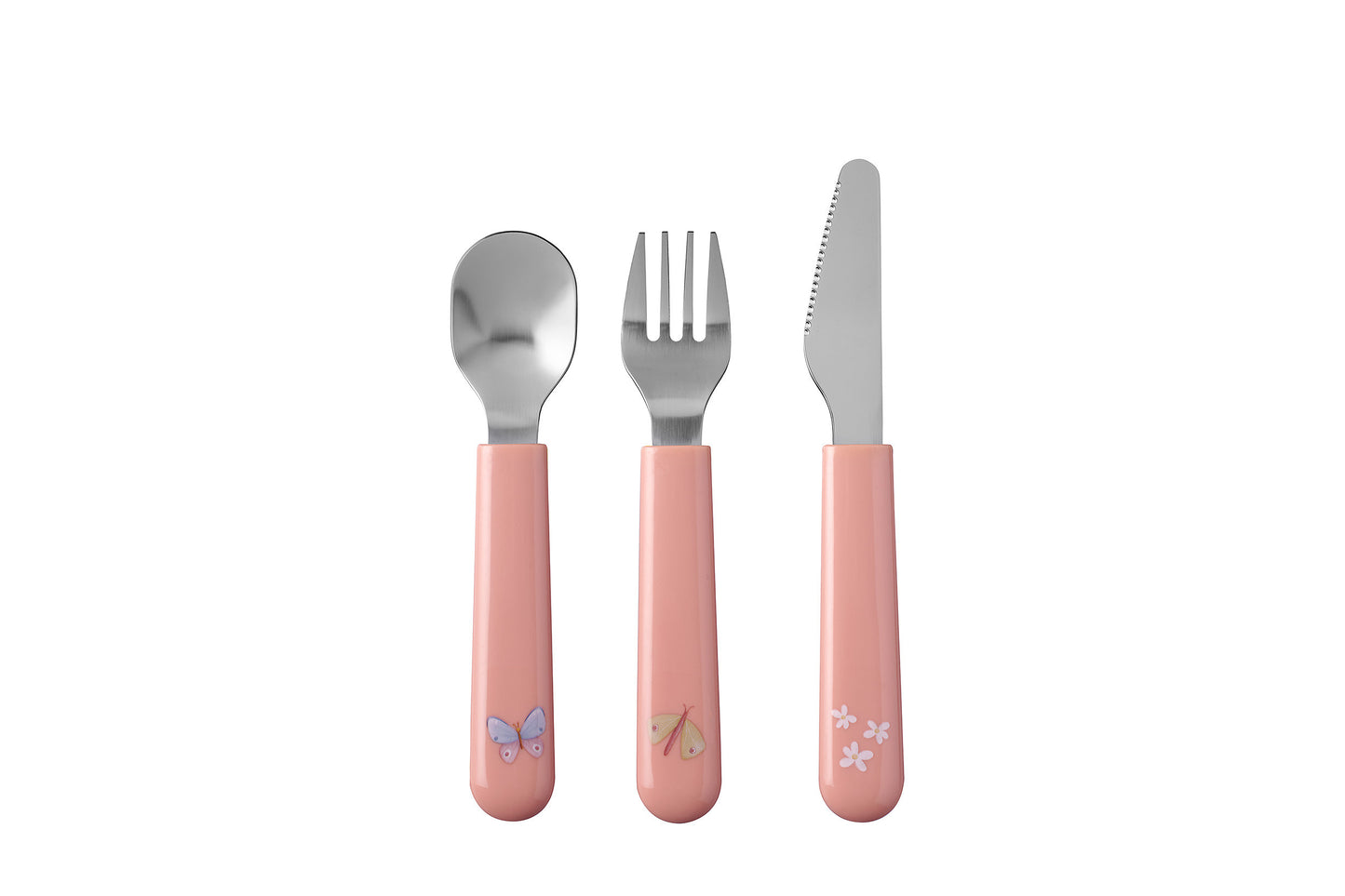 Kinder-besteckset Mio 3-teilig - Flowers & butterflies - Little Dutch