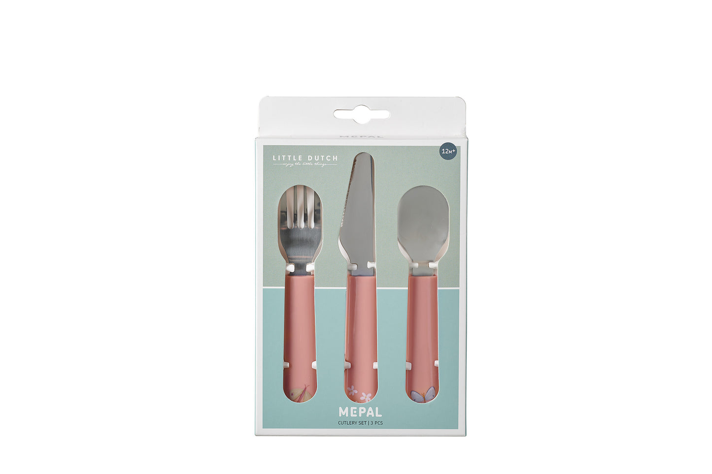 Kinder-besteckset Mio 3-teilig - Flowers & butterflies - Little Dutch