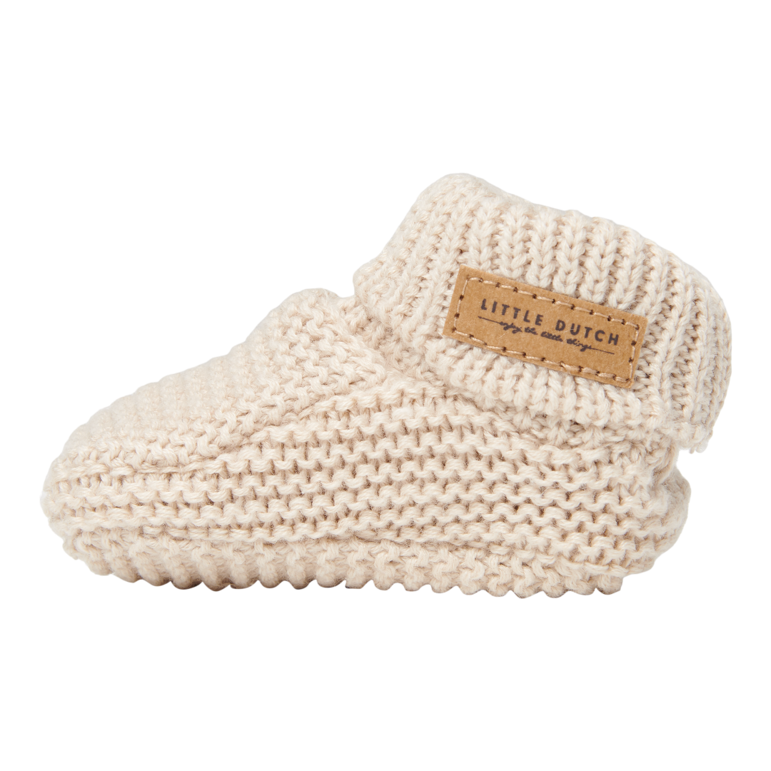 Little Dutch Gestrickte Babyschuhe Sand