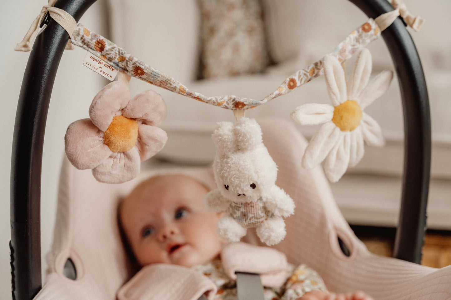 Kinderwagenkette Vintage Little Flowers Miffy x Little Dutch