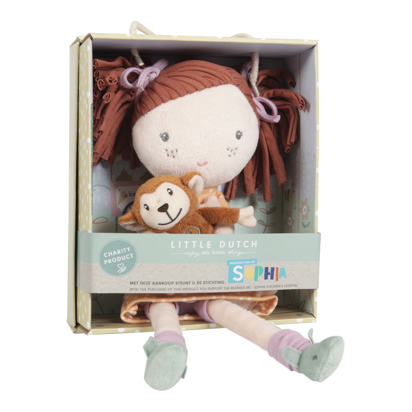 LITTLE DUTCH Kuschelpuppe Sophia „Pure & Nature“-Kollektion 35cm