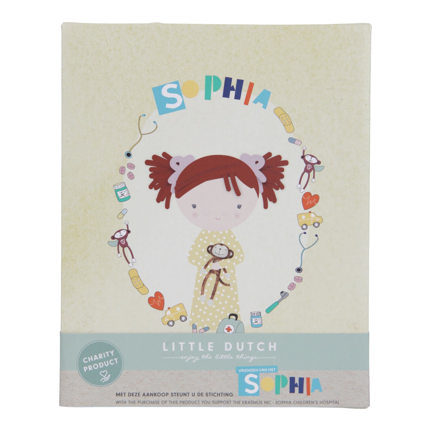 LITTLE DUTCH Kuschelpuppe Sophia „Pure & Nature“-Kollektion 35cm