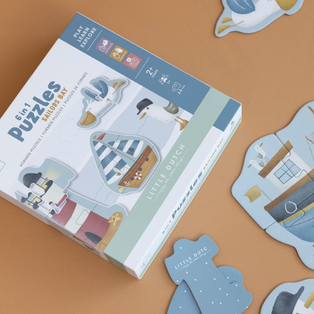 Little Dutch 6 in 1 Puzzle Sailors Bay FSC