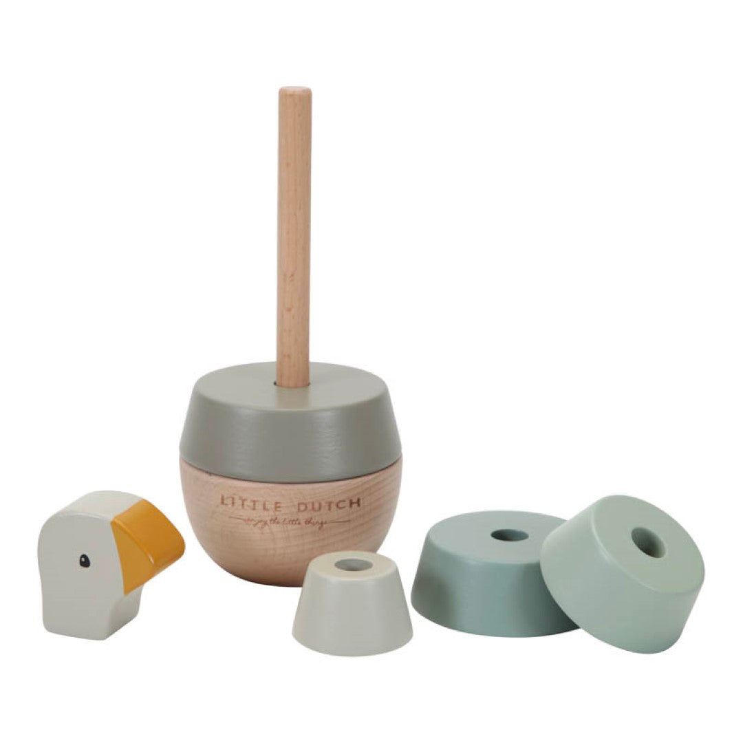 Little Dutch Holz-Stapelturm mit Ringen Little Goose