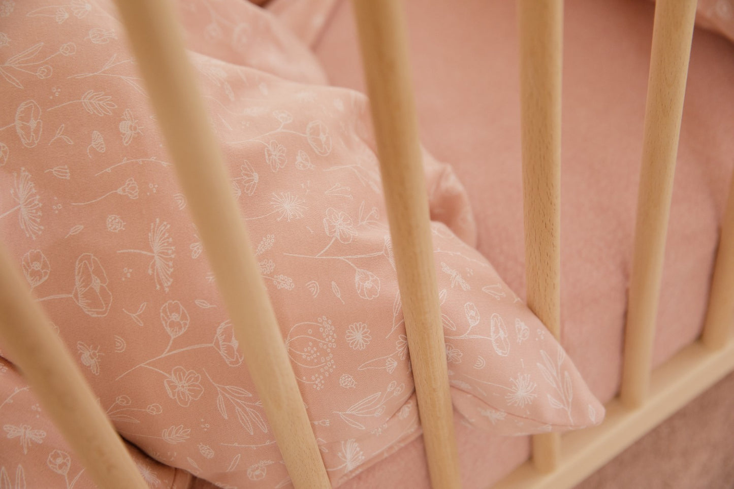 Little Dutch Kinderwagen-Kissenbezug 80x80cm Wild Flowers Pink Kollektion