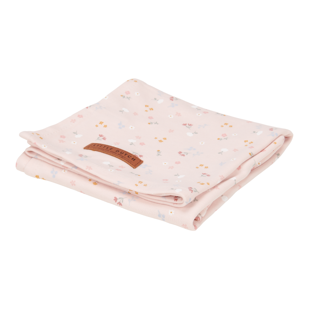 Little Dutch Swaddle Tuch 120x120cm Little Pink Flowers