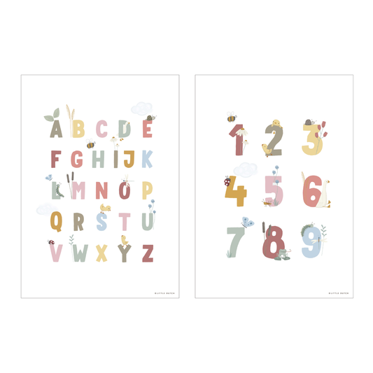 Little Dutch Poster A3 - Little Goose ABC - pink