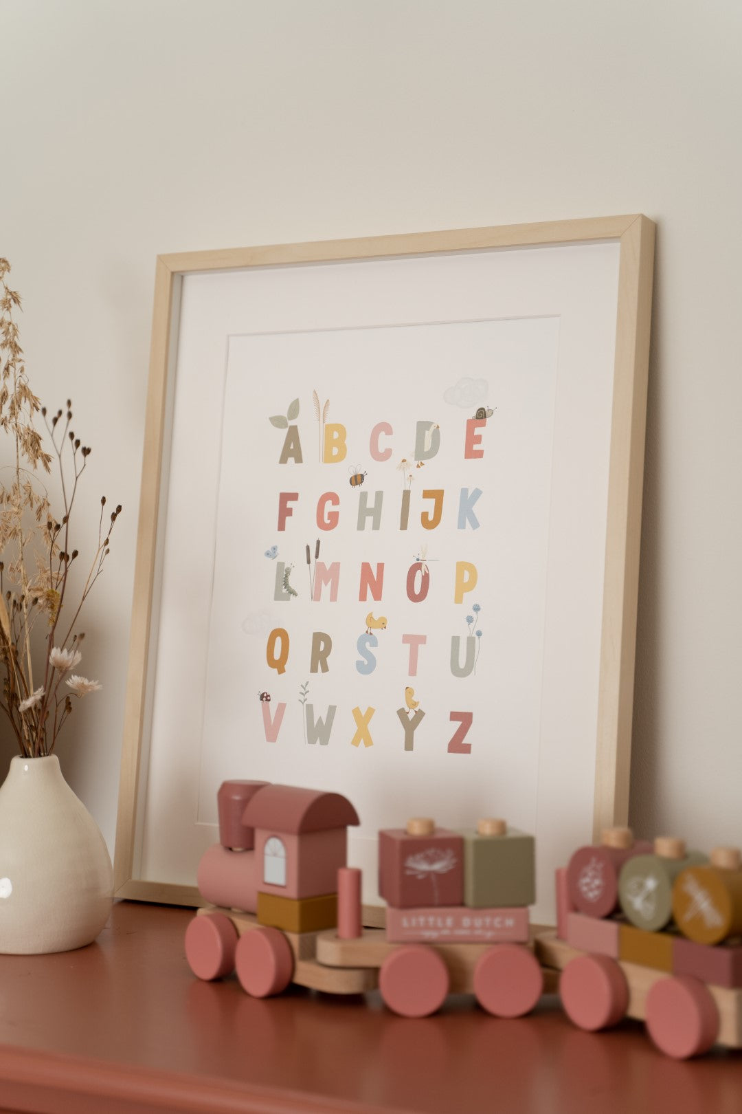 Little Dutch Poster A3 - Little Goose ABC - pink