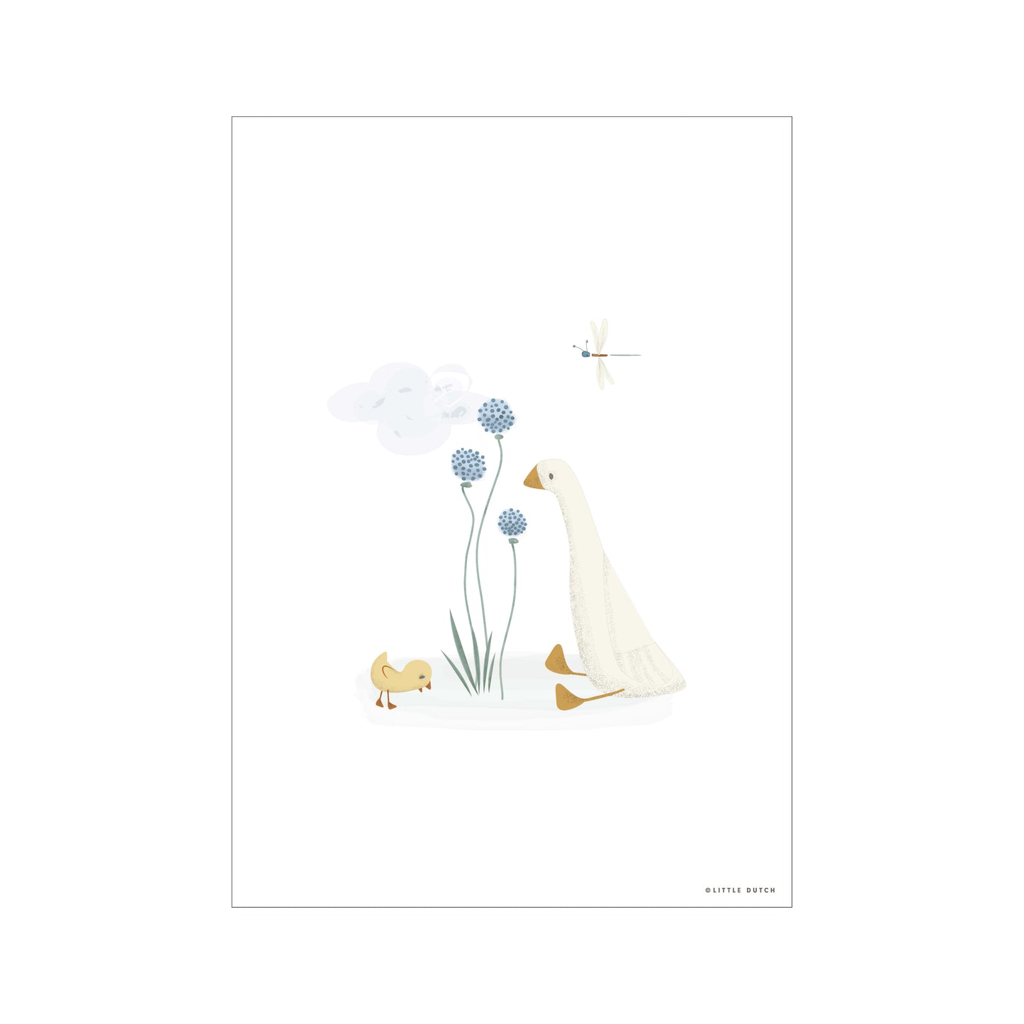 Little Dutch Poster A3 - Little Goose