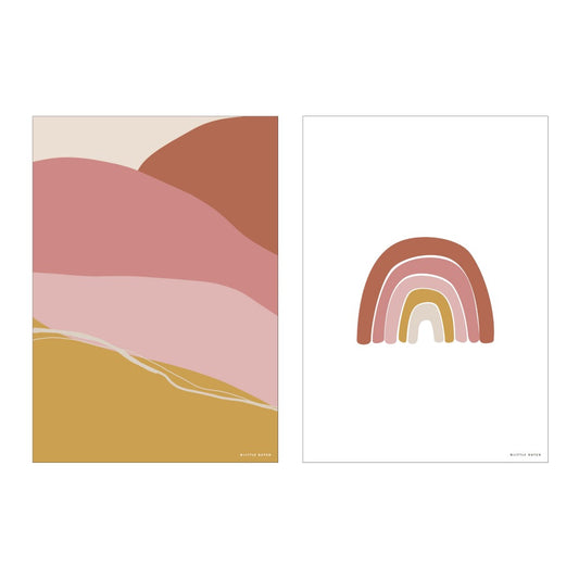 Little Dutch Poster A3 - Horizon - pink