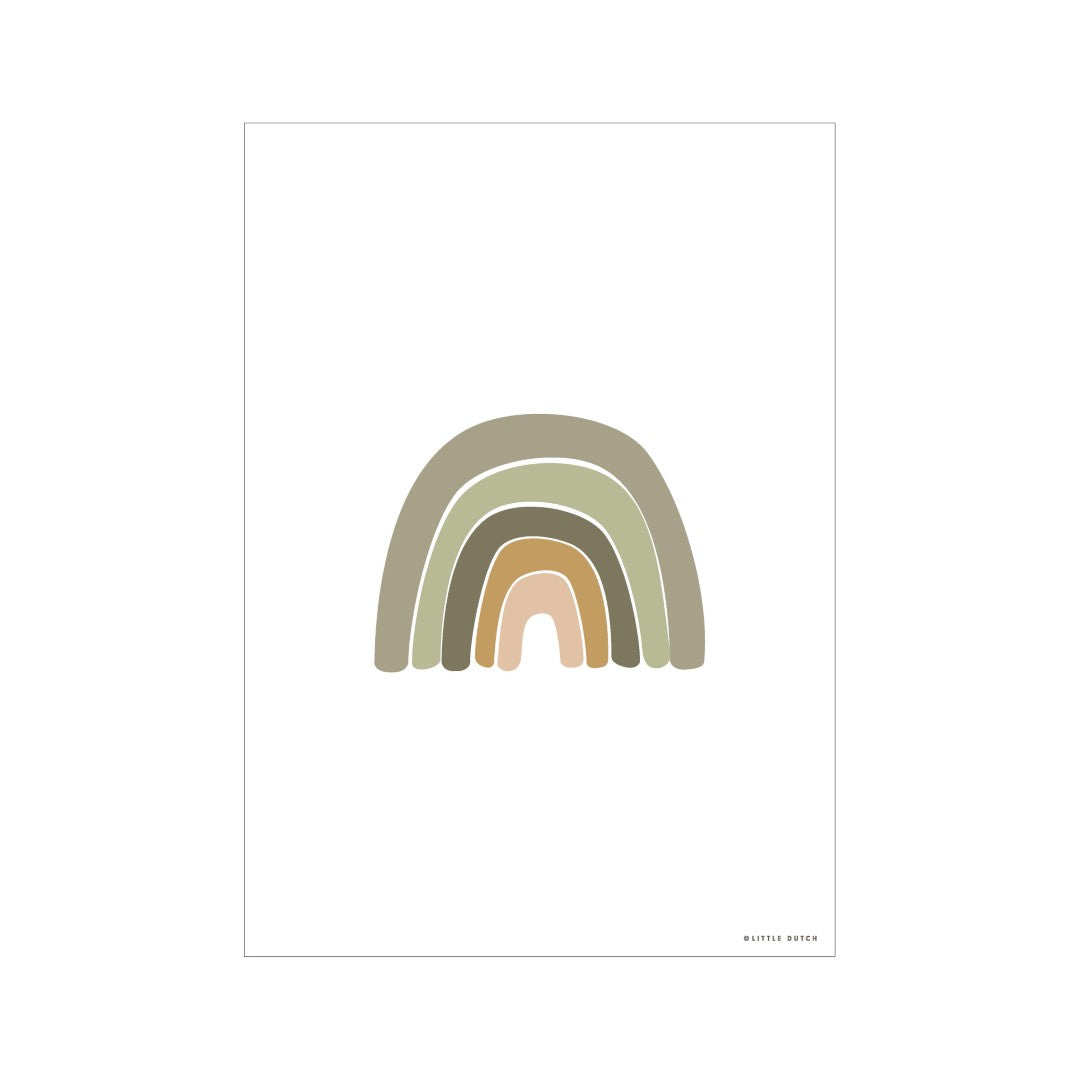 Little Dutch Poster A3 - Horizon - olive