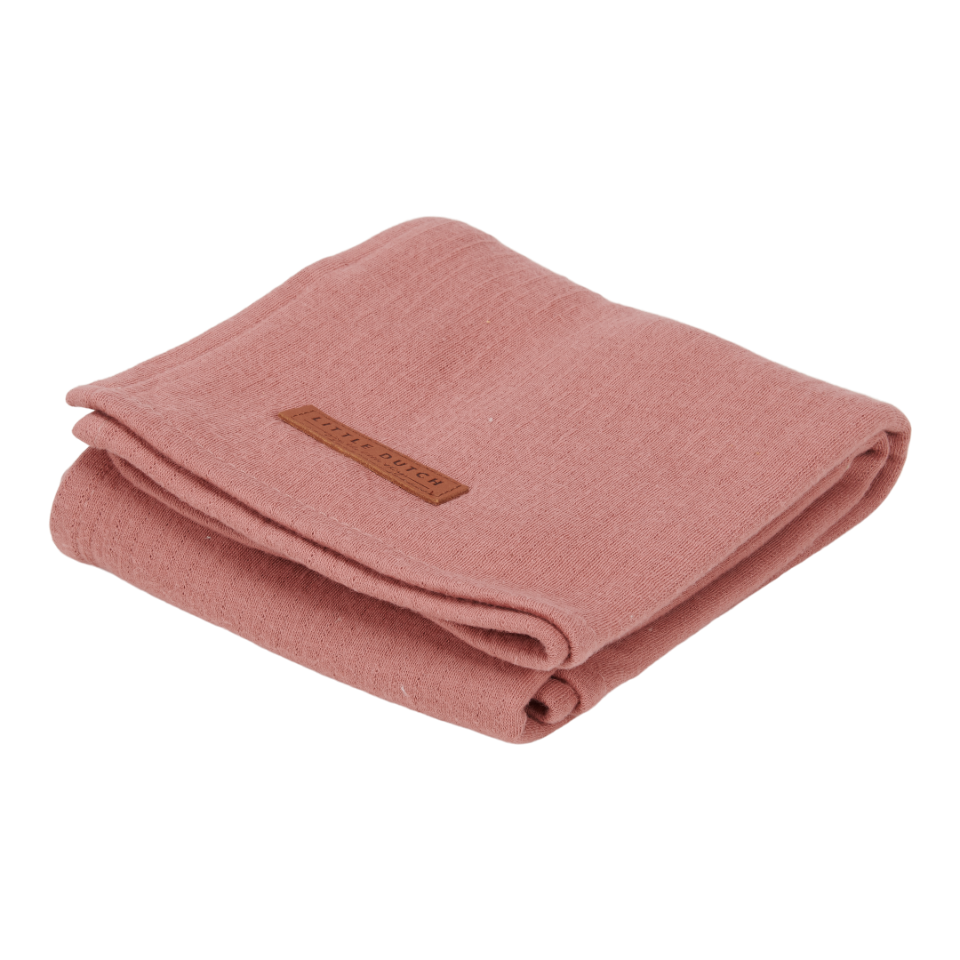 Little Dutch Swaddle Tuch 120x120cm Pure Pink Blush