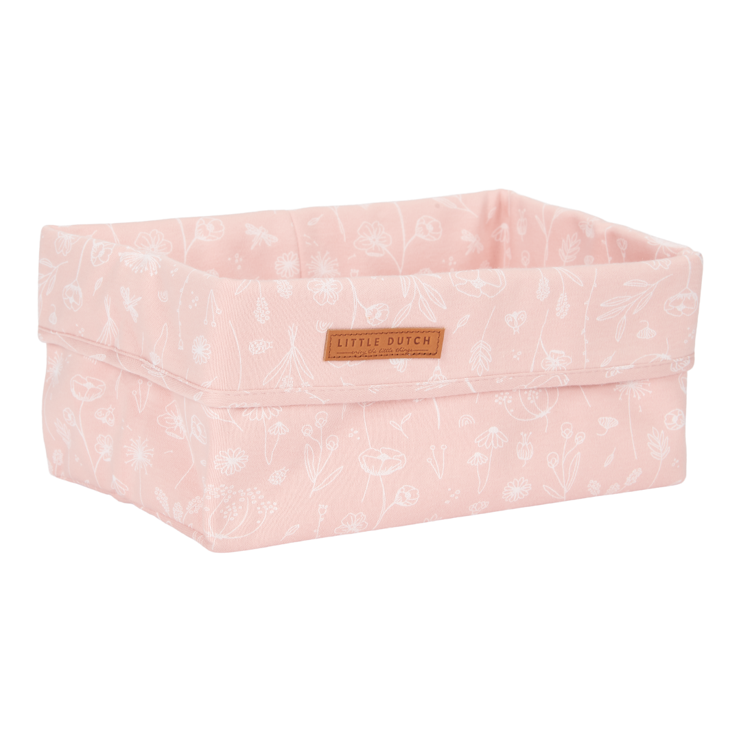 Wickeltischkörbchen groß 25x15x15cm Wild Flowers Pink Kollektion