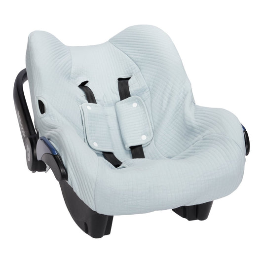 Babyschalen-Bezug 0+ Pure Soft Blue Little Dutch