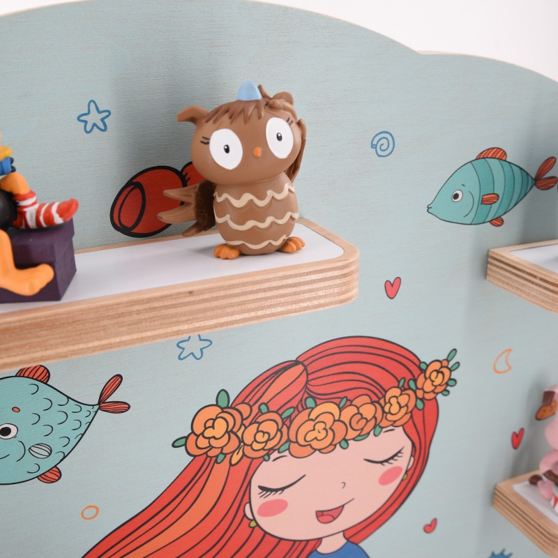 Meerjungfrau grün -Kinder Regal geeignet für die Musikbox