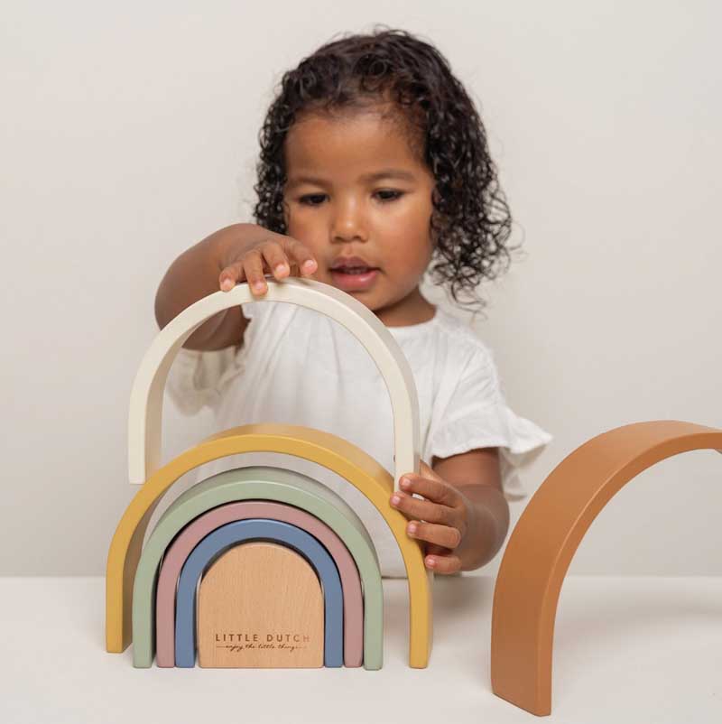 Little Dutch Regenbogen Vintage Holz FSC