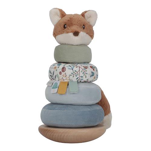 Little Dutch Stapelturm mit Ringen Fuchs - Forest Friends