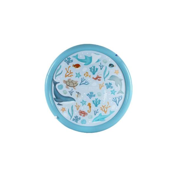 Sprinklermatte Ocean Dreams Blau 150 cm | Little Dutch