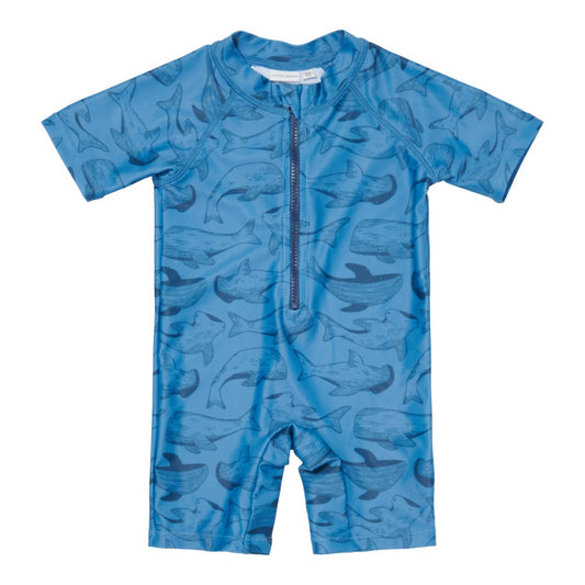 Badeanzug Kurzarm Sea Life Blue