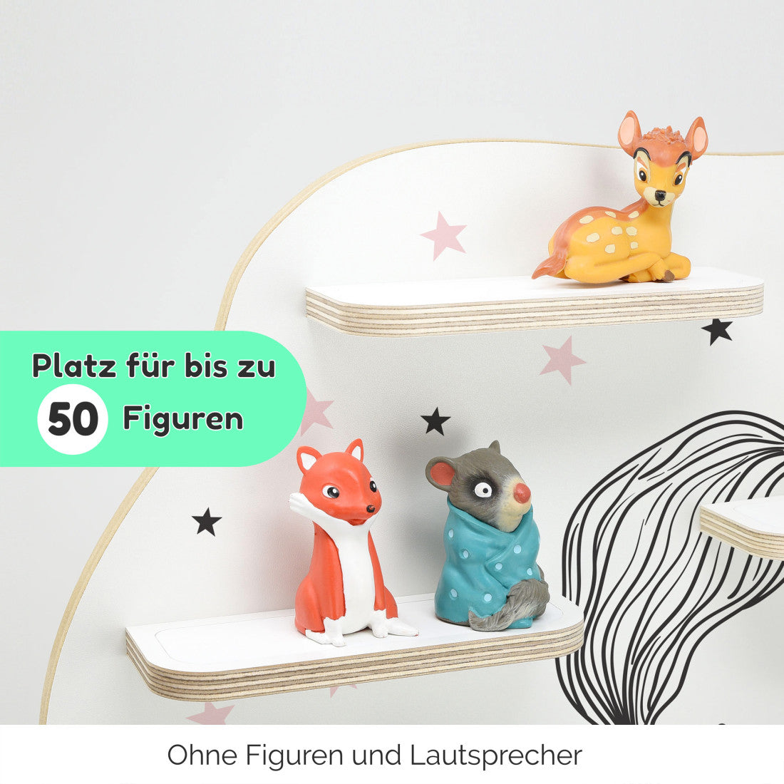 Prinzessin -Kinder Regal geeignet für die Musikbox