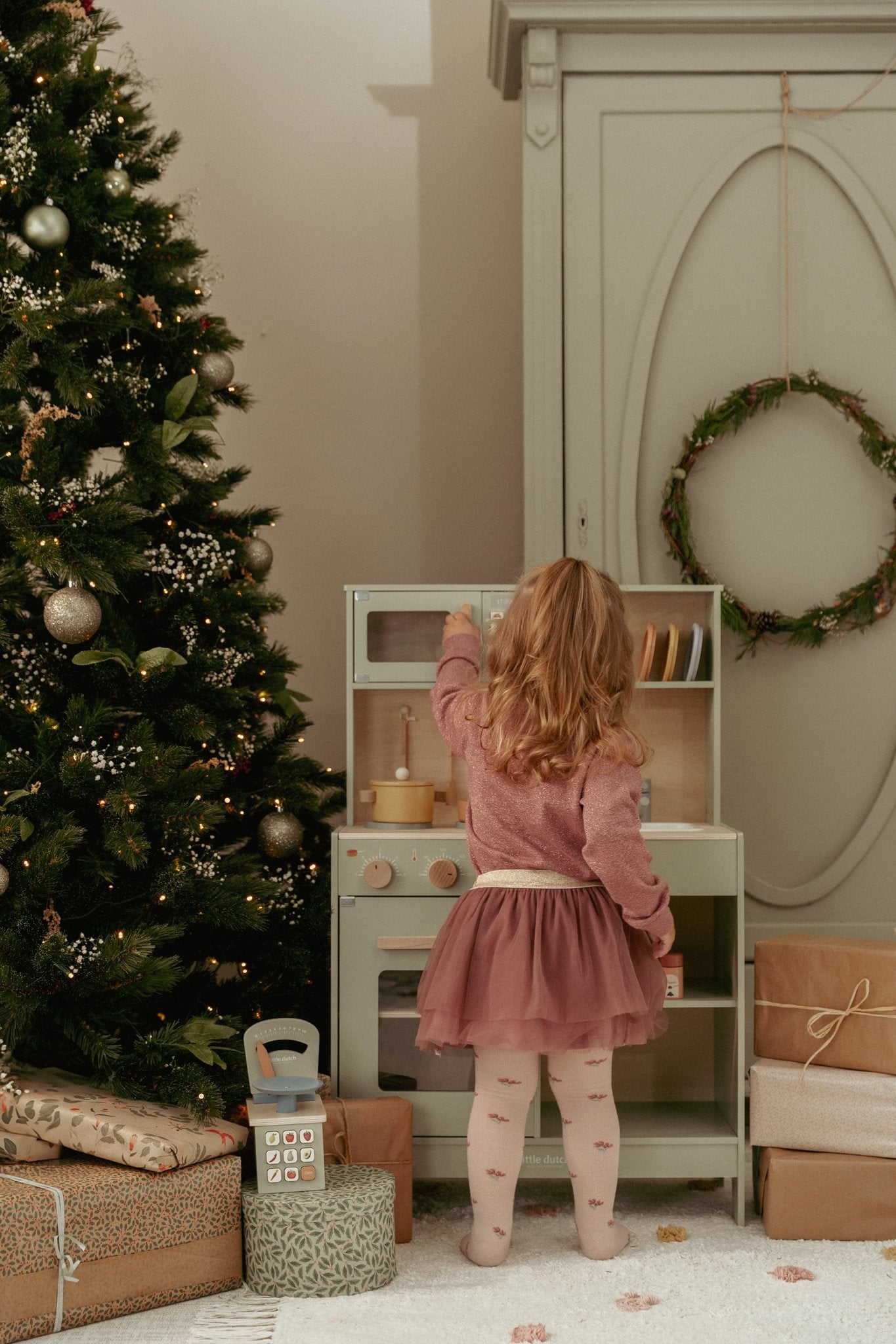 Little Dutch Holzspielküche - Grün - Essentials