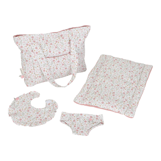 Little Dutch Puppenwickeltasche Soft Flowers für Lily & Noa