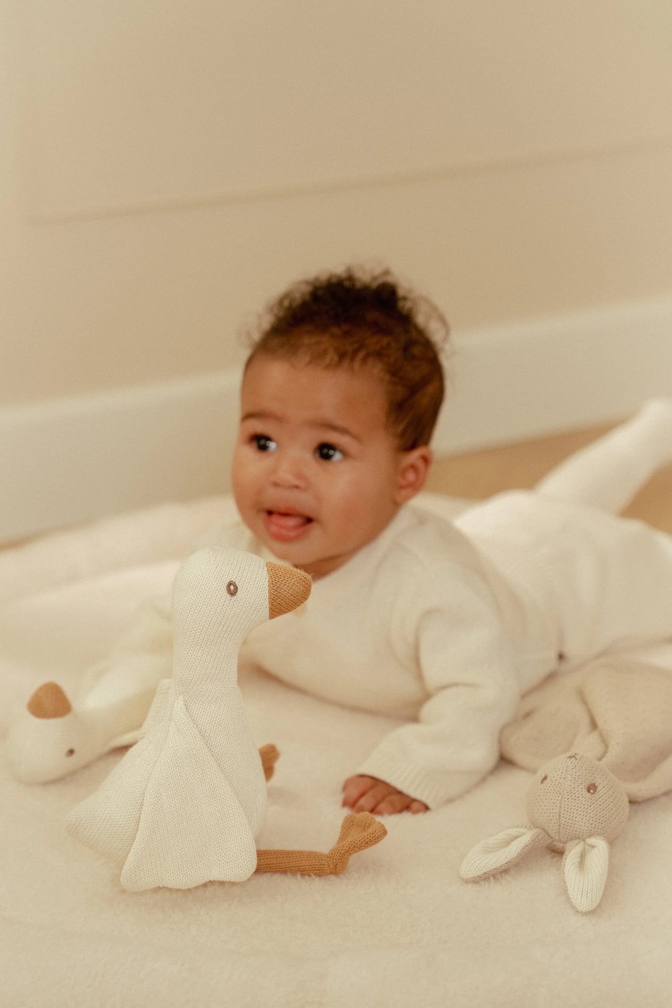 Little Dutch Geschenkset Strick - Beige - Newborn Naturals