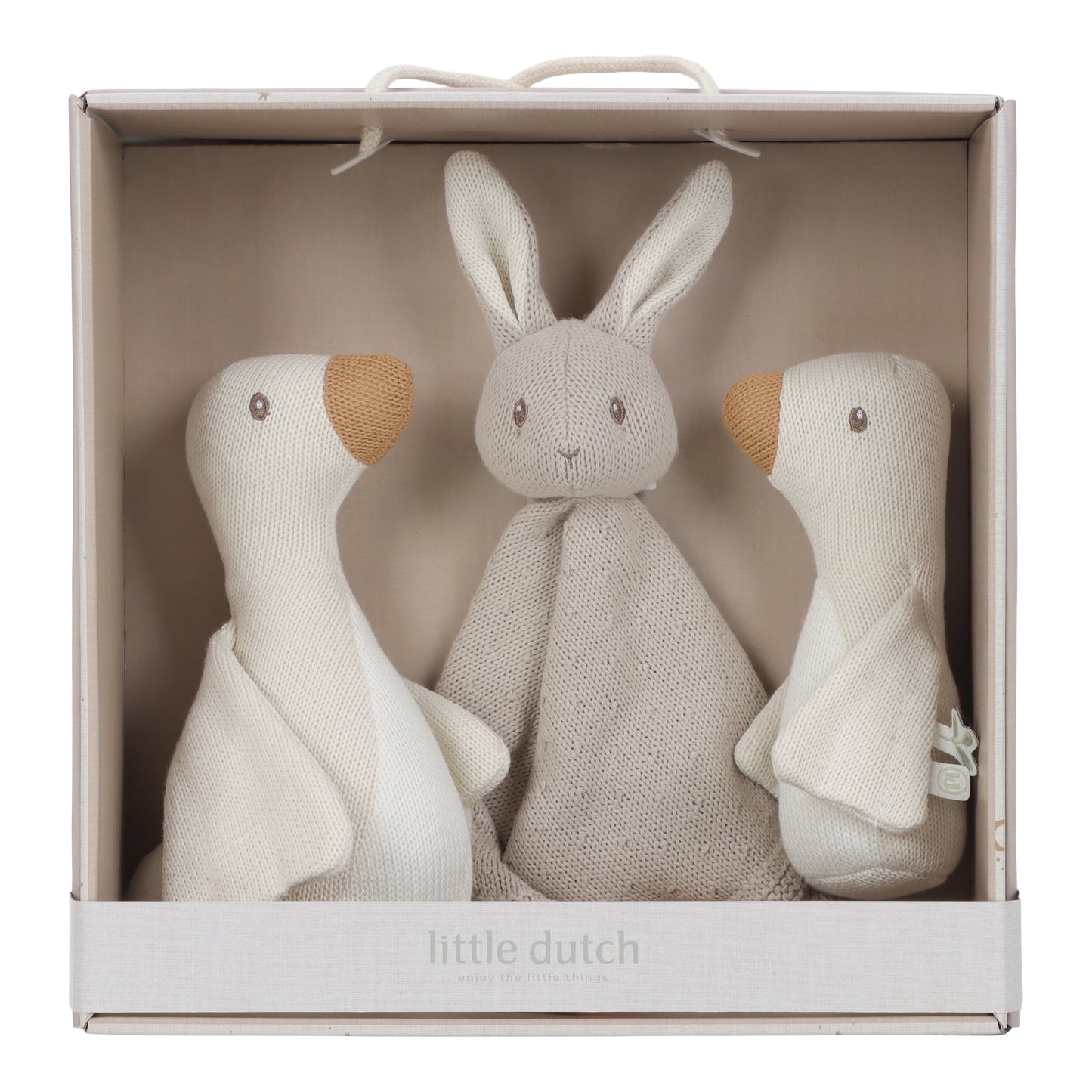 Little Dutch Geschenkset Strick - Beige - Newborn Naturals
