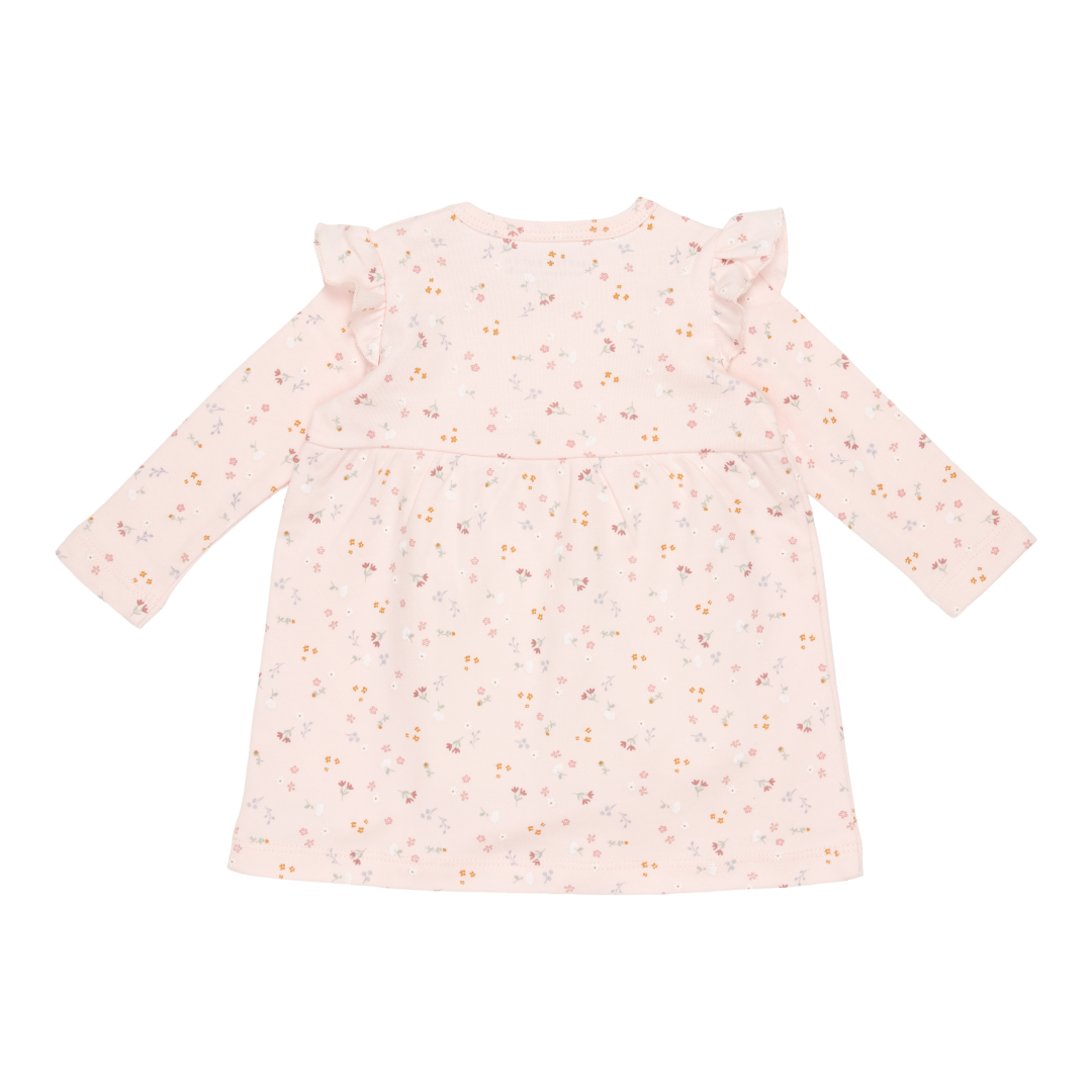 Little Dutch Langärmeliges Kleid mit Rüschen Little Pink Flowers