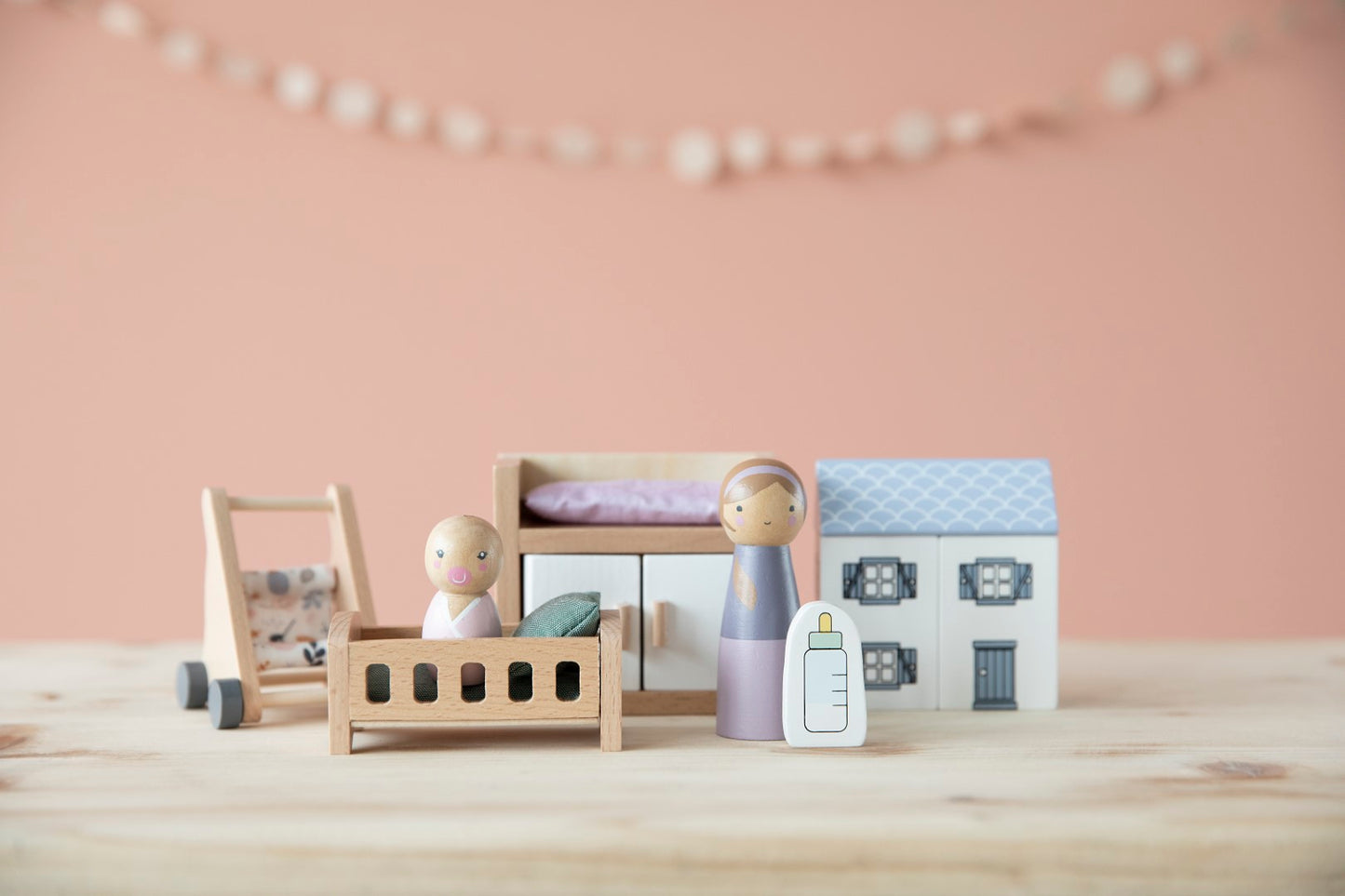 Little Dutch Puppenhaus – Spielset Babyzimmer