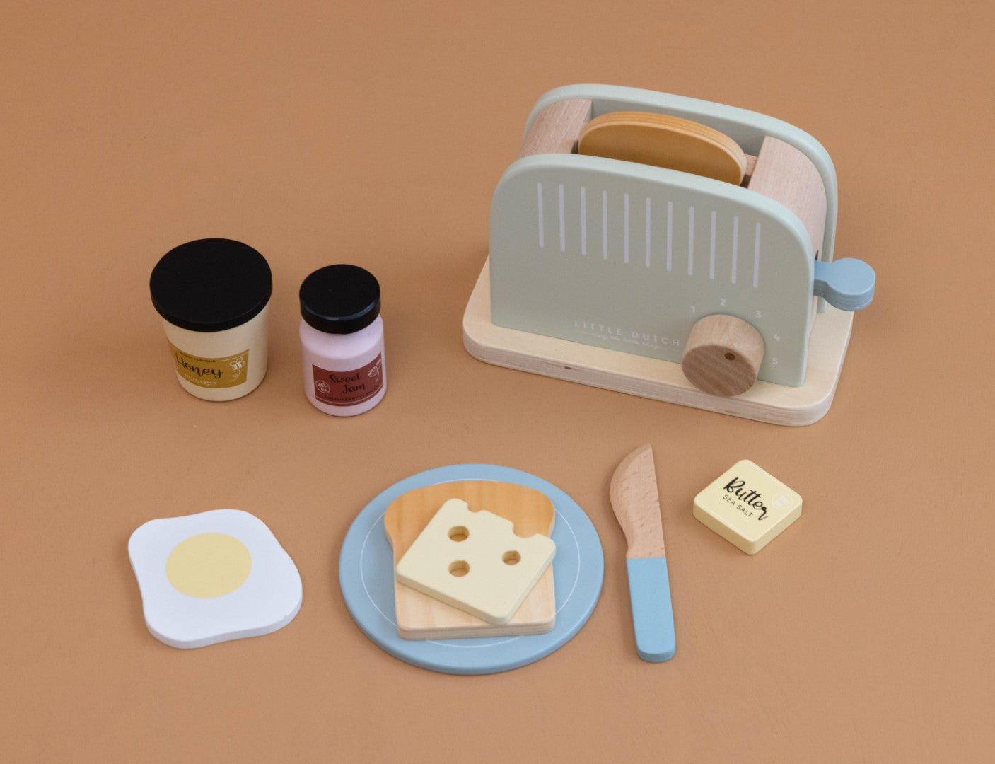 Little Dutch Holz Toaster Set 10-teilig FSC New Kollektion Essentials