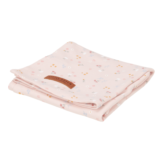 Little Dutch Swaddle Tuch 120x120cm  Little Pink Flowers