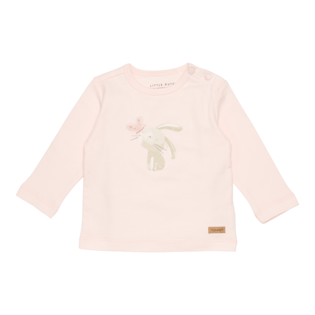 Little Dutch T-Shirt langärmlig Bunny Butterfly Pink