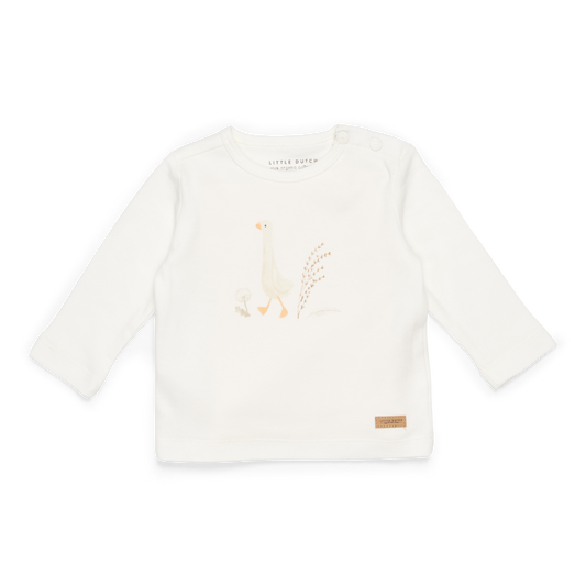 Little Dutch T-Shirt langärmlig Little Goose Walking White