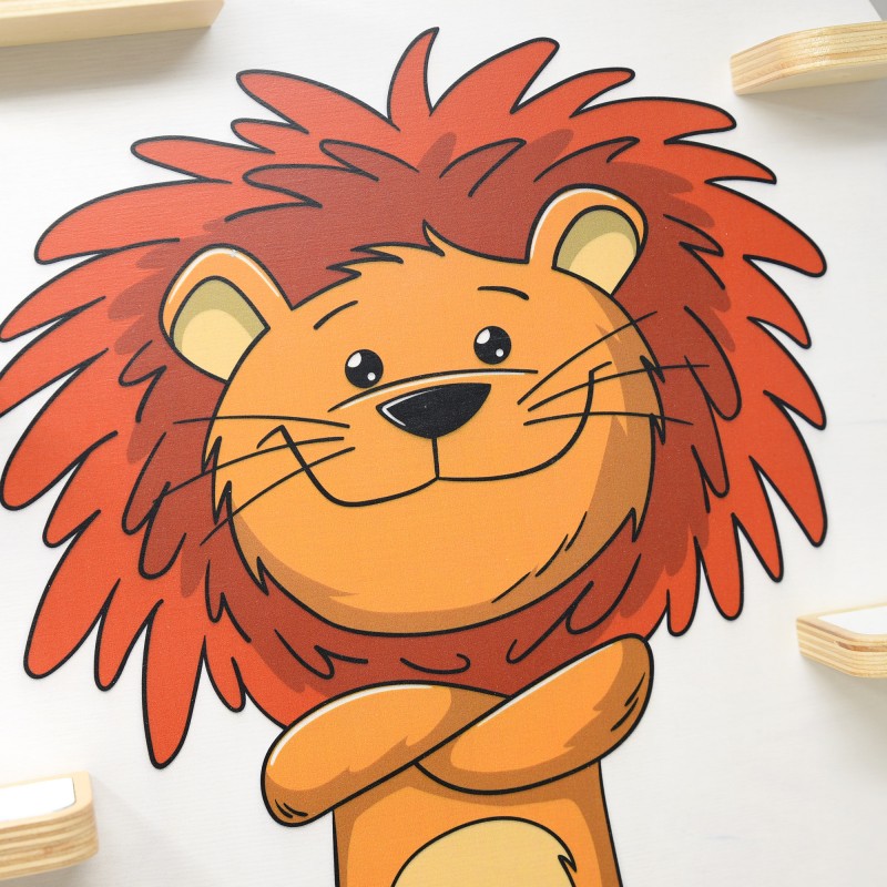 Löwe -Kinder Regal geeignet für die Musikbox